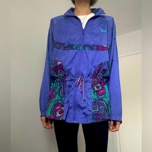 Retro Reebok windbreaker purple 80-90s,size M